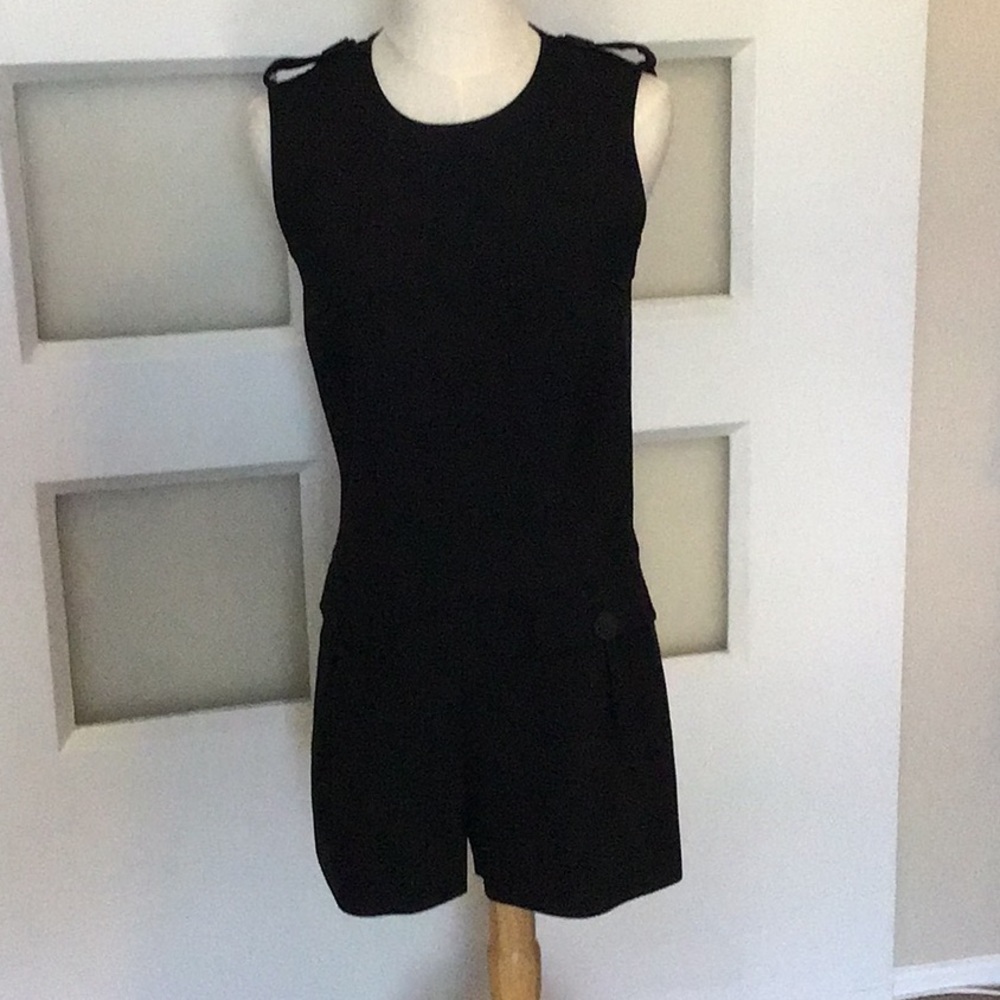 Gorgeous sleeveless black romper.